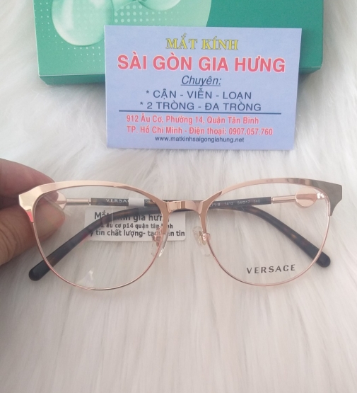 GỌNG KÍNH CẬN KIM LOẠI CAO CẤP VERSAVA  VE1271 - B 1412