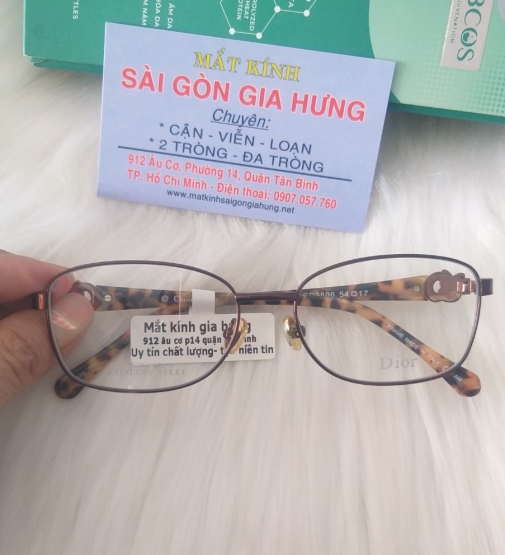 GỌNG KÍNH CẬN KIM LOẠI CAO CẤP  DIIORR CD-3806  8MQ