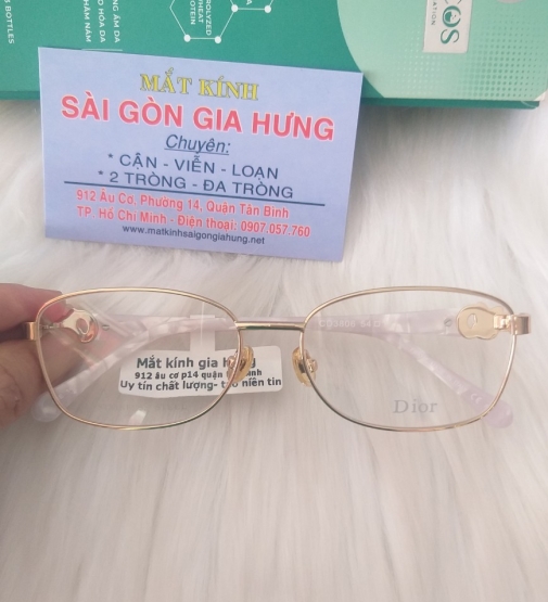 GỌNG KÍNH  CẬN KIM LOẠI CAO CẤP DIIORR CD 3806  6ME 