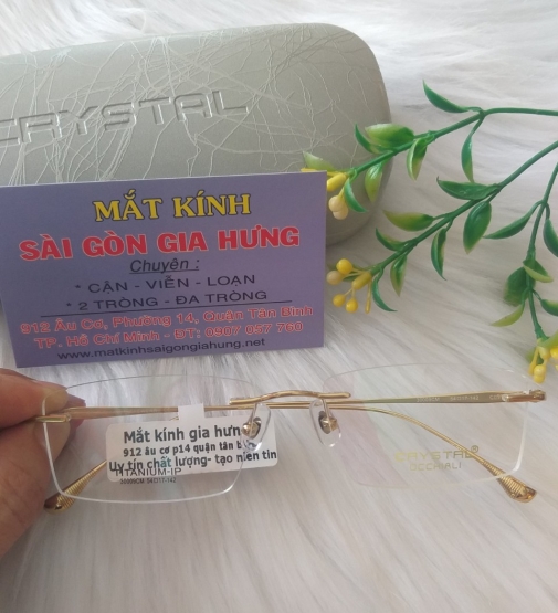 GỌNG KÍNH TITANIUM CAO CẤP CRYSTRL MS - 30009CM- C01