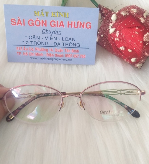 GỌNG KÍNH TITAIUM CAO CẤP Guy Laroche GL90400PK / GD