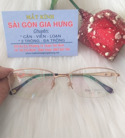GỌNG KÍNH TITANIUM  CAO CẤP Guy Laroche GL 90398 RGD 