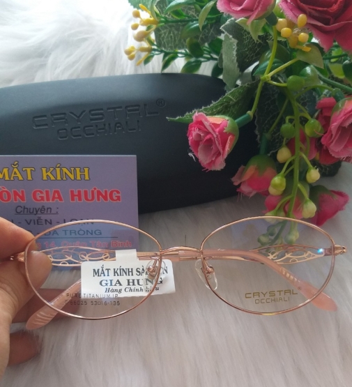 GỌNG KÍNH TITAIUM CAO CẤP CRYSTRL OCCHIRLI C 66- 25