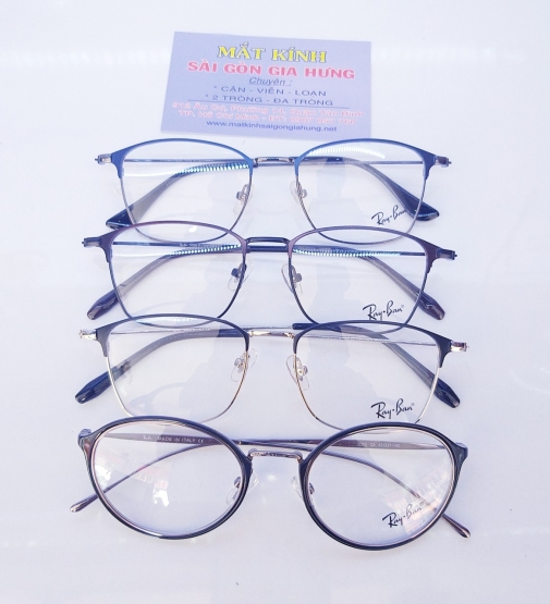Gọng Kính Cận Kim Loại kiểu RAY BAN
