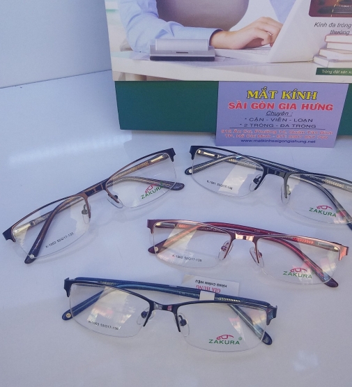 Gọng kính Cận Kim Loại ZAKURA