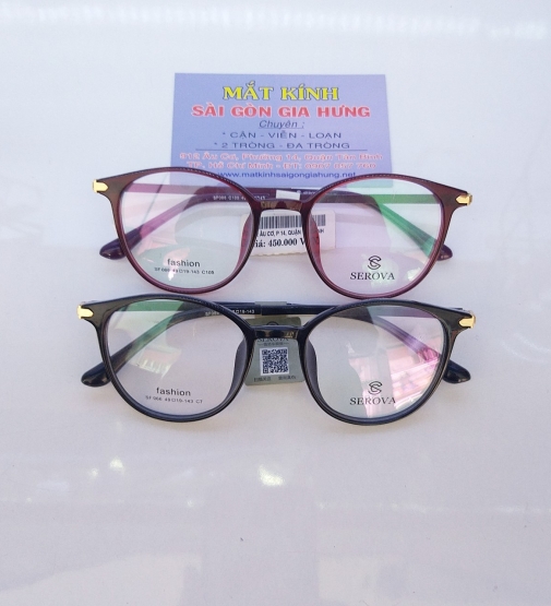 Gọng Kính Cận Nhựa Dẻo  fashion SEROVA