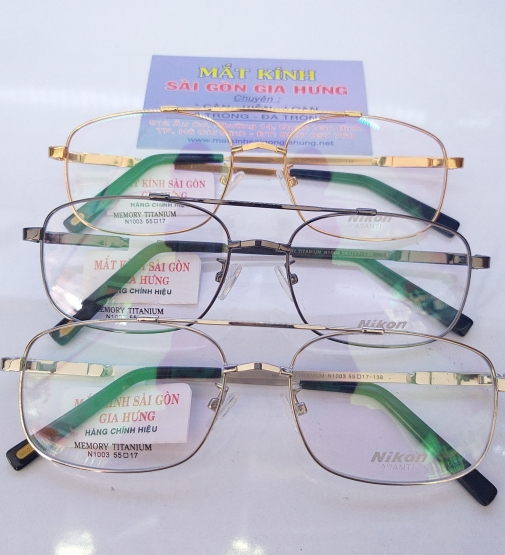  gọng kính lắp viễn thị  phom dáng 2 cầu