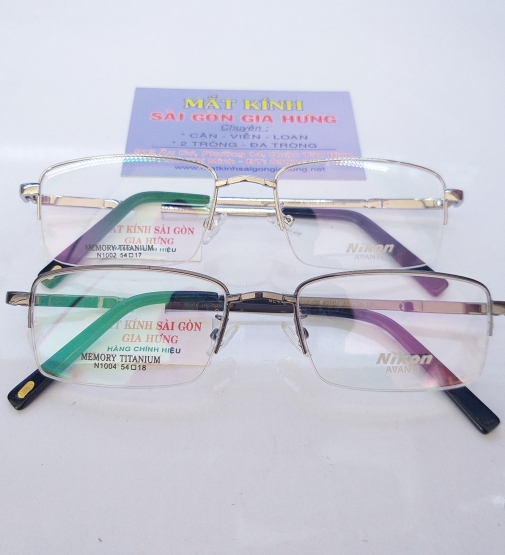 gọng dẻo kim loại nửa viền