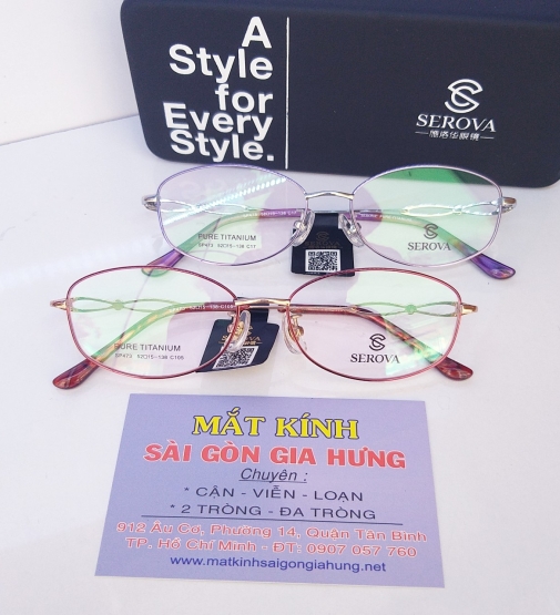 Gọng Kính Cao Cấp SEROVA 