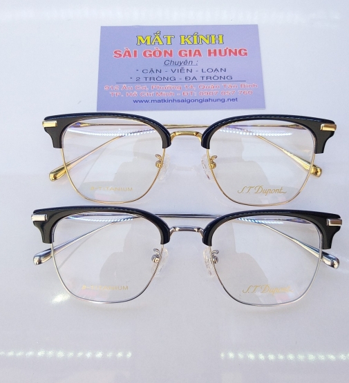 Gọng Kính Cận Kiểu  Cao Cấp TITANIUM -ST.Dupont