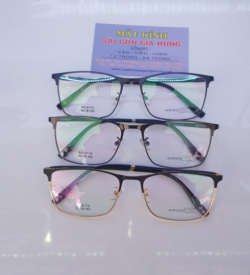 Gọng Kính Kim Loại Mảnh  AOPOESS & RAYBAN